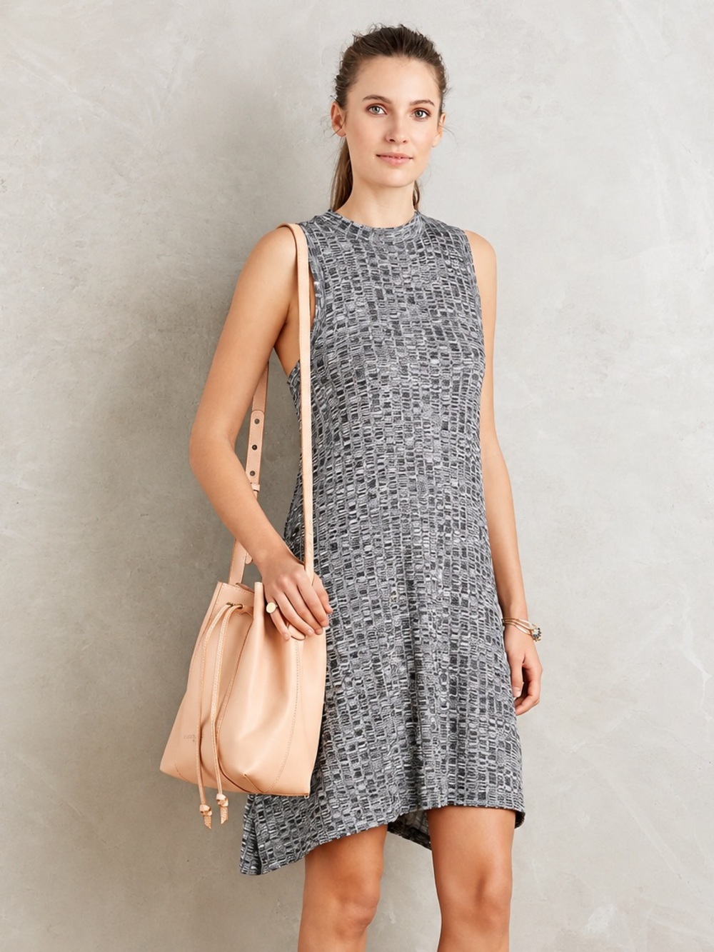 ANTHROPOLOGIE X MAEVE Emerson mockneck swing dress